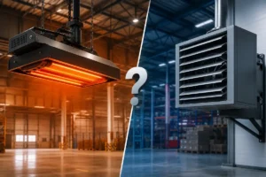 مقایسه هیتر تابشی و یونیت هیتر | کدام سیستم گرمایشی انتخاب بهتری است؟