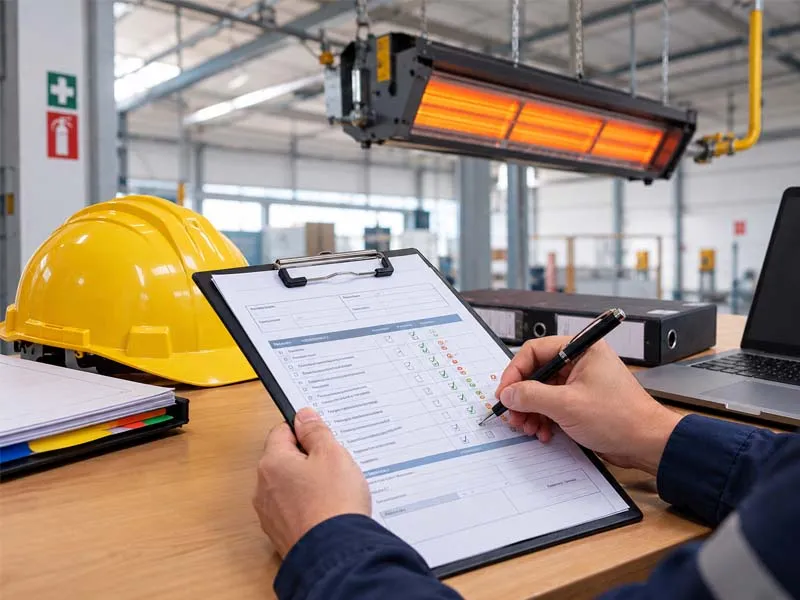 بازرسی هیتر تابشی برای بیمه و hse